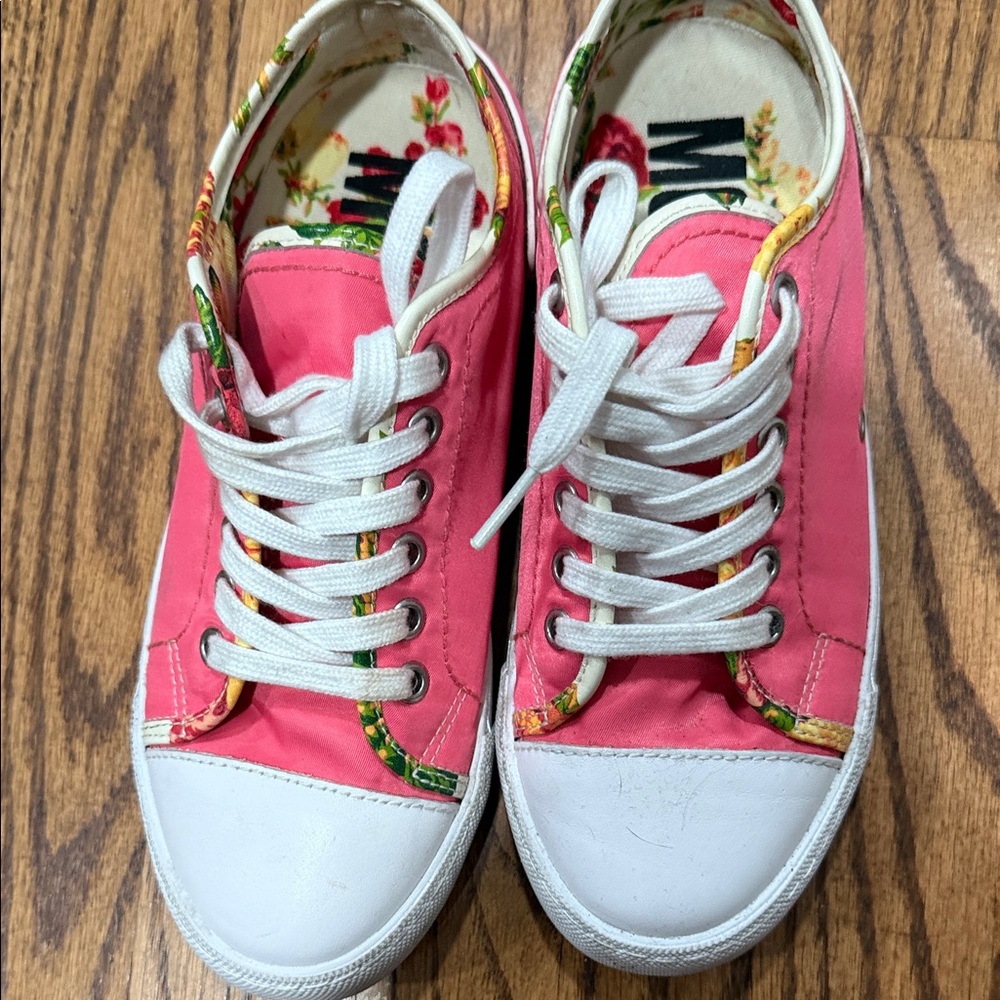 Moschino Pink and White Women's Sneakers